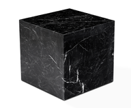 Cube Side Table - All Marble - Black Color