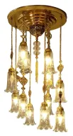 Brass Arabic chandelier