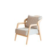 Boomerang Chair With Upholstered Back & Seat