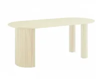 Cresent Dining Table With Rounded Legs