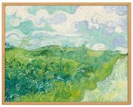 Curated - Green Wheat Fields Auvers Art Print by Vincent Van Gogh