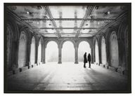 لوحة مطبوعة اركس أبيض وأسود