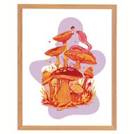 Darwisha Shrooms Original Art Print