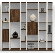 Infinity Bookcase With Multiple Shelves & Wood Finishes