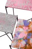 Pink Rush - Foldable Table With Colorful Tops
