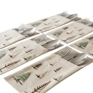 طقم حوامل أدوات مائدة ويمزكل وينتر المطرز