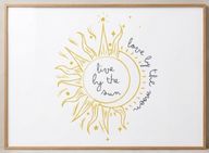 Live by the Sea Framed Canvas