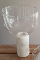 Glass On White Marble Vase