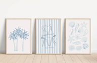 Beach Set of 3 Illustrations