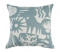 Wadi Hand-Printed Linen Cushion