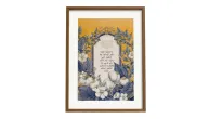 Divine Words in Floral Harmony – Islamic Art Print