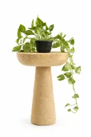Side Table In Ancient Egyptian Sandstone With Round Top