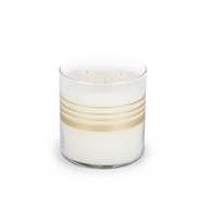 Orchid & Jojoba Scented Stripes Glass Candle Cup