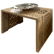 طاولة جانبية تراينجل - مصنوعة يدويا - ألوان خشبية أنيقة