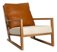 Da Vinci Chair (Cane Back) - Leathered Back & Seat