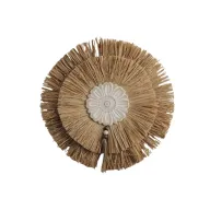Straw Flower Medallion Wall Hanging