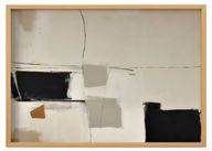 Structured Abstract Artwork – Japandi Style Neutral Color Palette