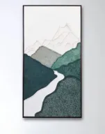 Over the Mountains Textured Artwork