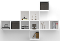 وحدة حائط كيوب ب 10 أرفف مفتوحة - ألوان مختلفة