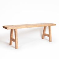 Dale Natural Oak Wood Bench – Timeless Minimalist Design