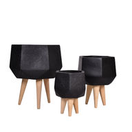 Sila Fiberglass Planter Set