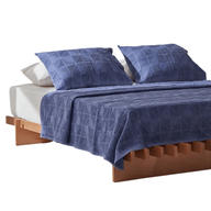 طقم غطاء سرير أزرق