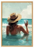 Beach Girl Print