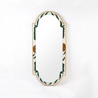 Lotus Artistic Full-Length Mirror With Bold Patterns