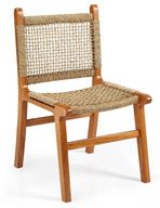 Orla Rope Dining Chair – Teak Wood with Woven Seagrass