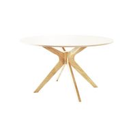 Round Dining Table with Smooth Intersecting Legs