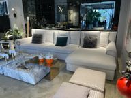 L-shape Rustic chic sofa