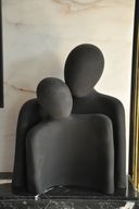 He & She Pottery Vases Black