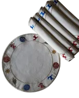 Festive Ornaments Placemat Set of 6