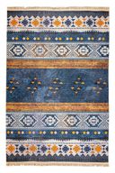 Badawi Digital Woven Rug Blue