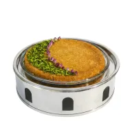 Kunafa Tray with Heater – Stainless Steel