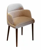 كرسي ستريك بذراعين وأرجل من خشب الزان المتين