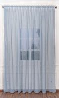 Airdot Plain linen sheer Curtains Color  sky-1Panel 300cmX280cm