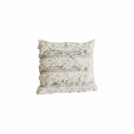 White Fringe Cushion