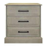 Oak Dresser With 3 Drawers Grey