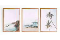 Waves print, Set of 3