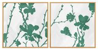 Botanical Silhouette Framed Print – Set of 2
