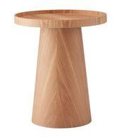 Micasa Side Table With Solid Wood Block Base