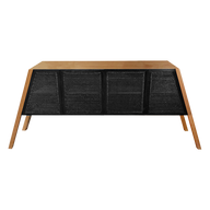 Pyra Buffet - High Quality Oak With Black Cane Doors