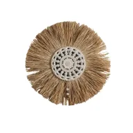 Straw Round Rosette Wall Hanging