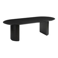 Farrell Oval Black Dining Table