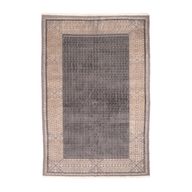 سجادة ارابيسك منخفضة الوبر معقودة يدويًا – قاعدة من الصوف ونقشة أنيقة من الفيسكوز