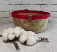 Woven Jute x Cotton Basket