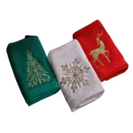 Deer, Tree & Snowflake Guest Towel Set – Different Colors