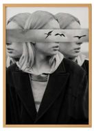 Black and White Photography Woman Photo Collage Art