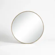 Polly Round Minimalist Wall Mirror – Boho Accent